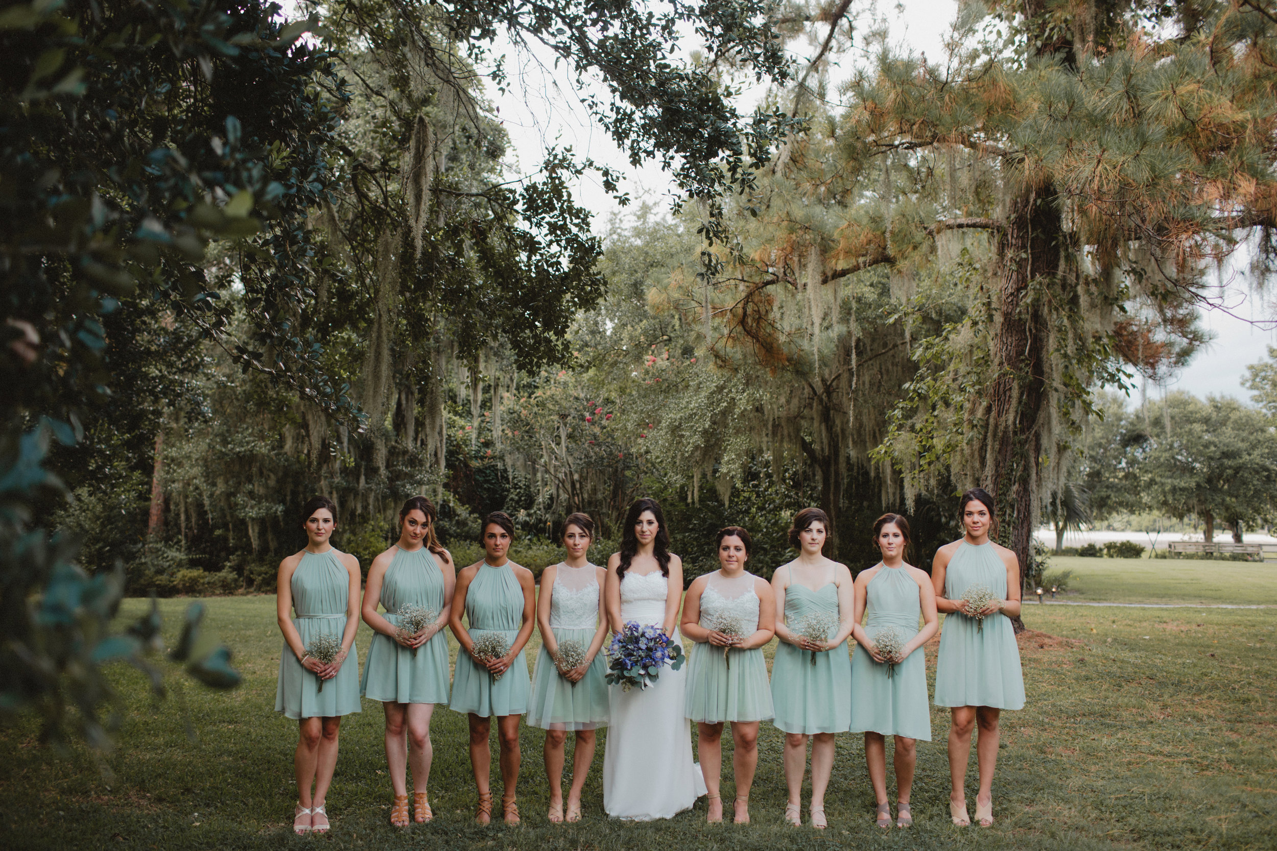 Mint green bridesmaids dresses