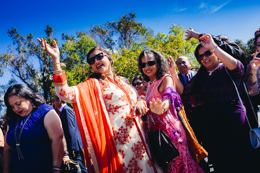 Guests at Indian Wedding Ceremony