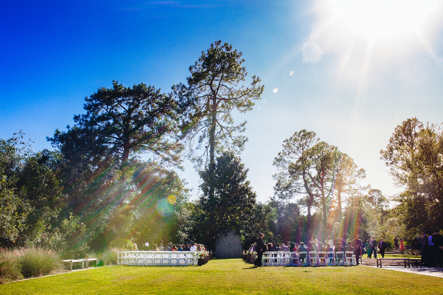 Outdoor wedding ceremony