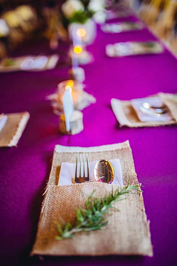 Fuchsia wedding decor