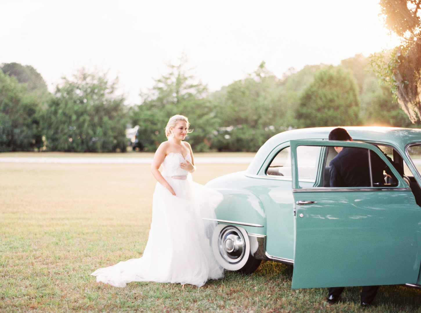 Vintage Wedding Getaway Car