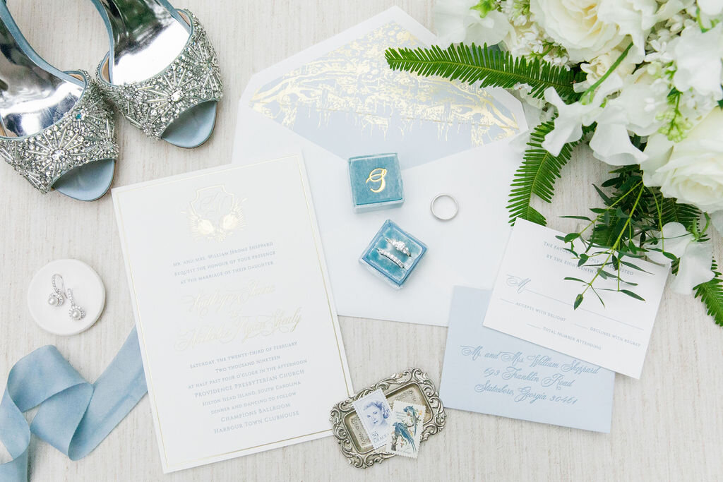 Pale Blue wedding invitations