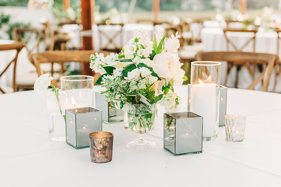 Centerpieces photographed by Holly Felts