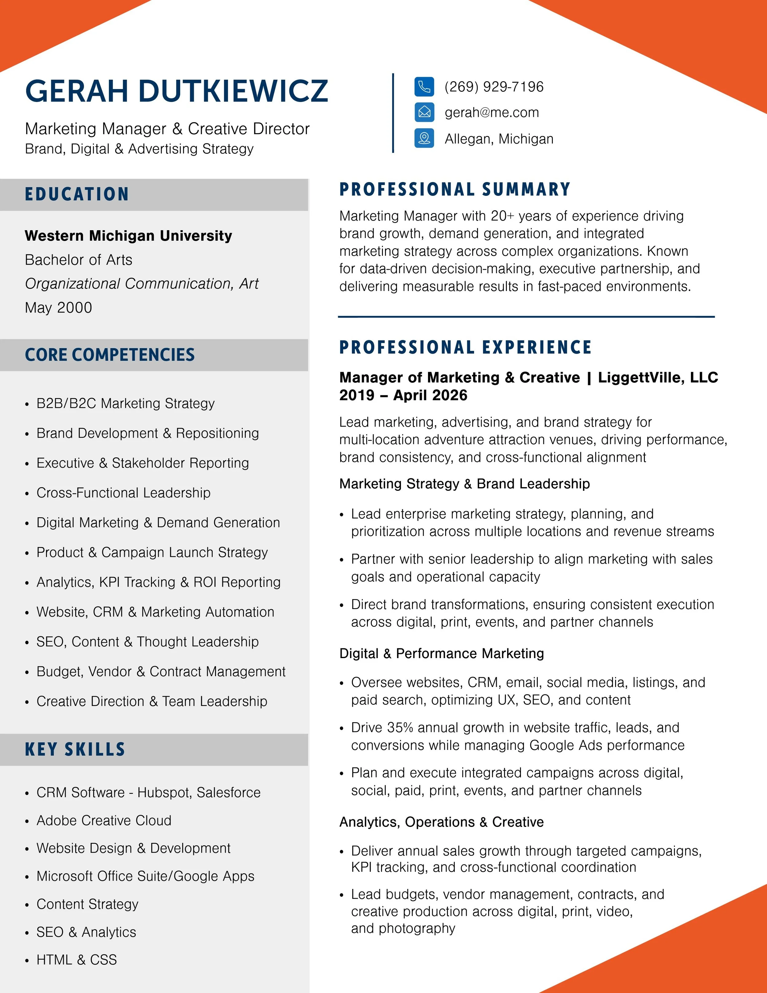 Gerah Dutkiewicz Resume