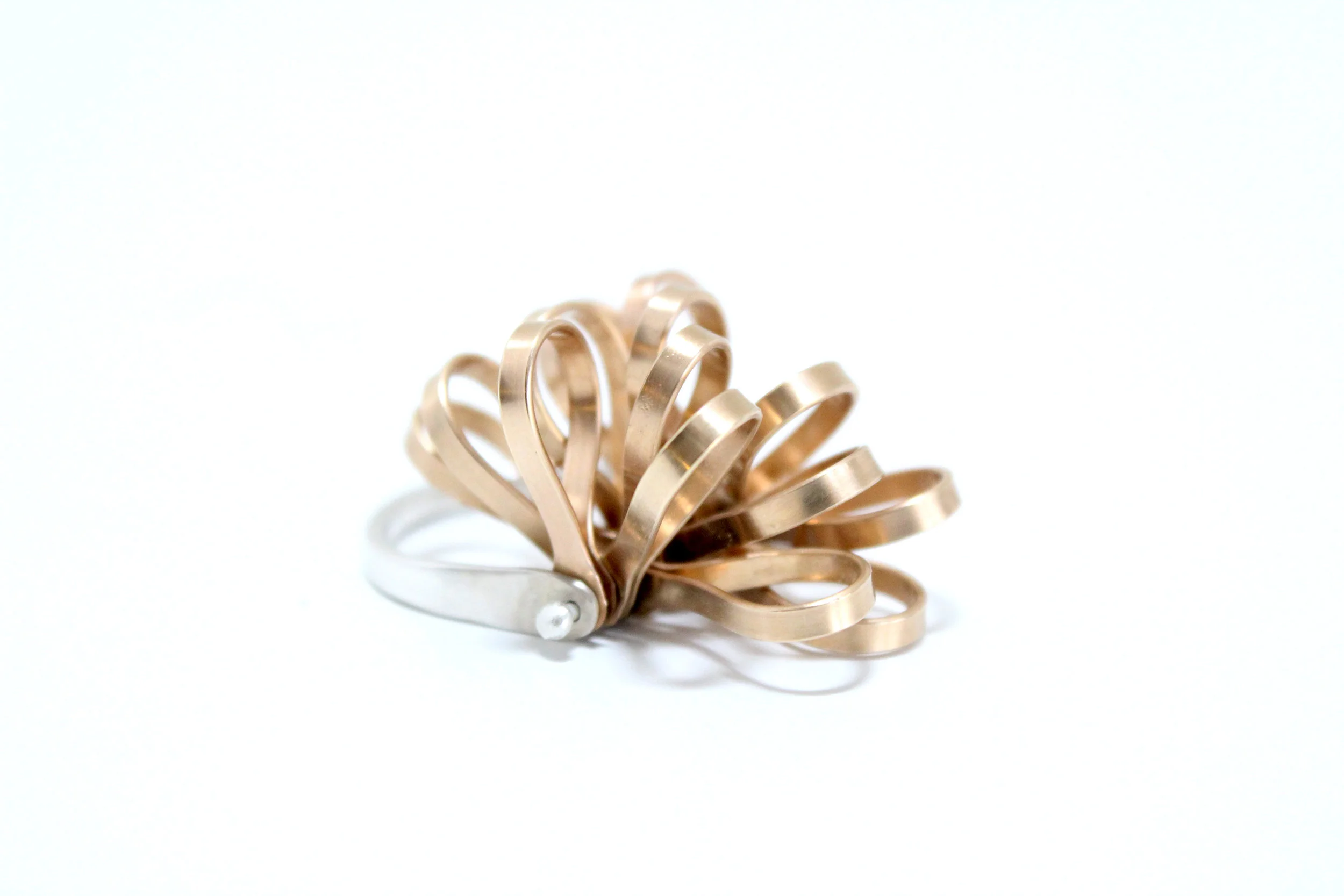 Loopy Ring in 14k Gold Fill and Sterling