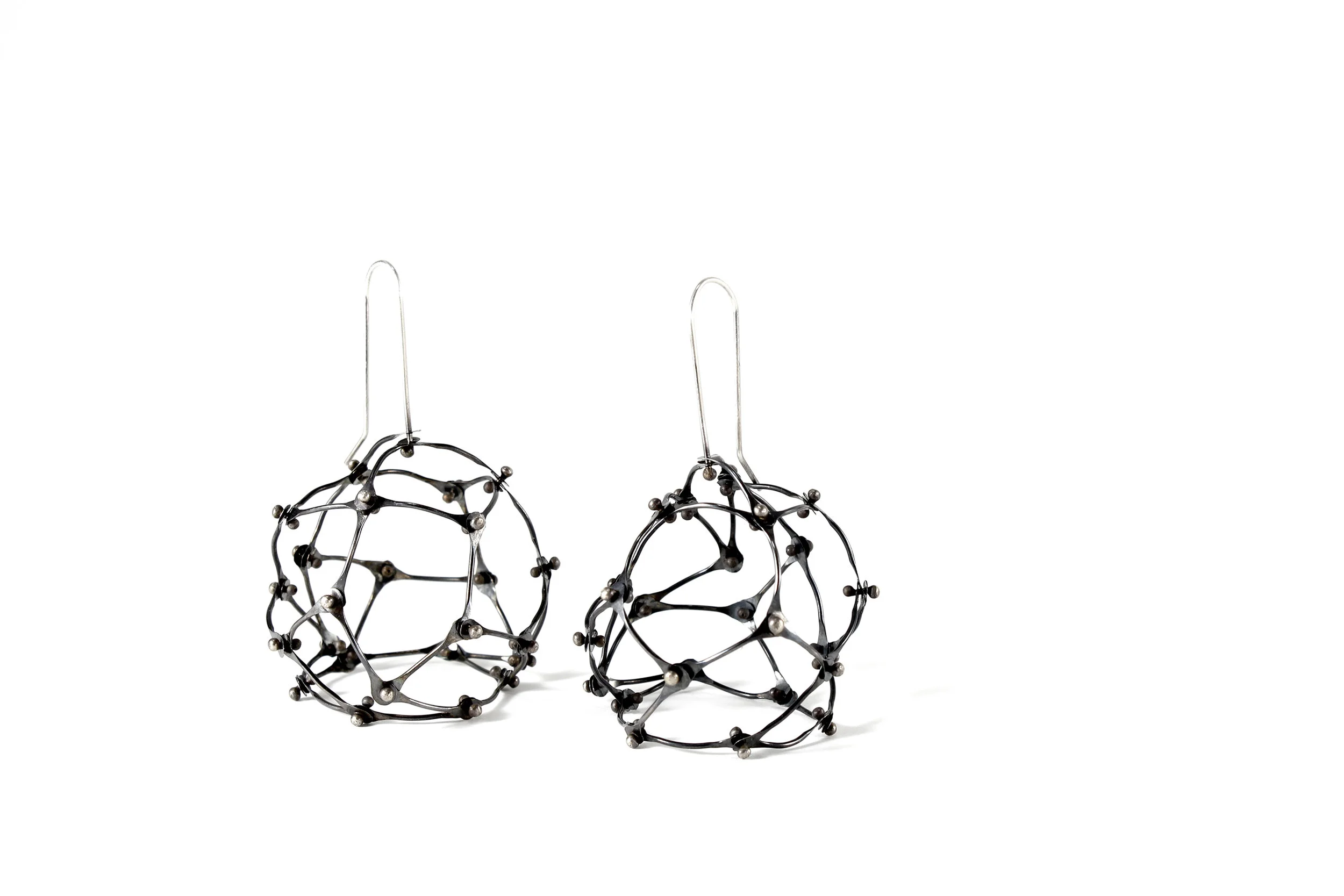 Random Geometric Earrings - Dark