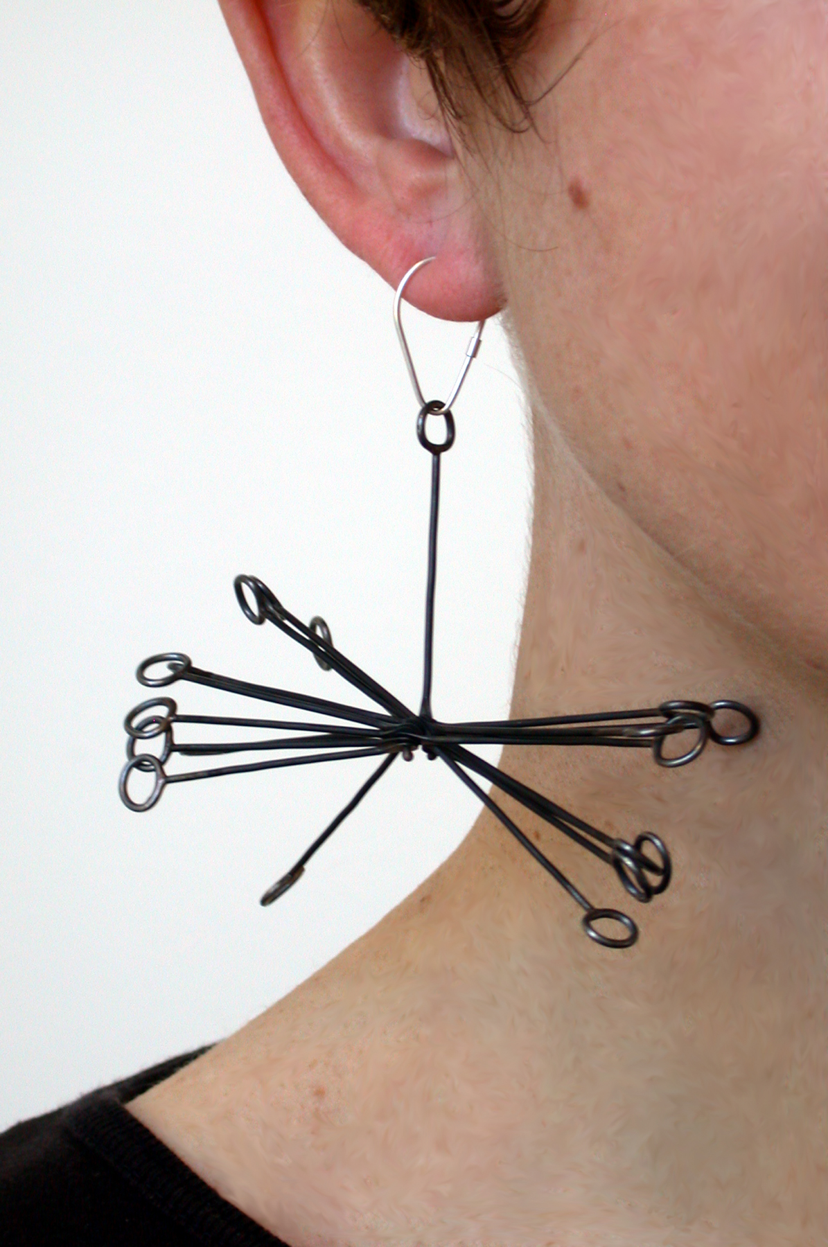 An Iteration of an earring worn