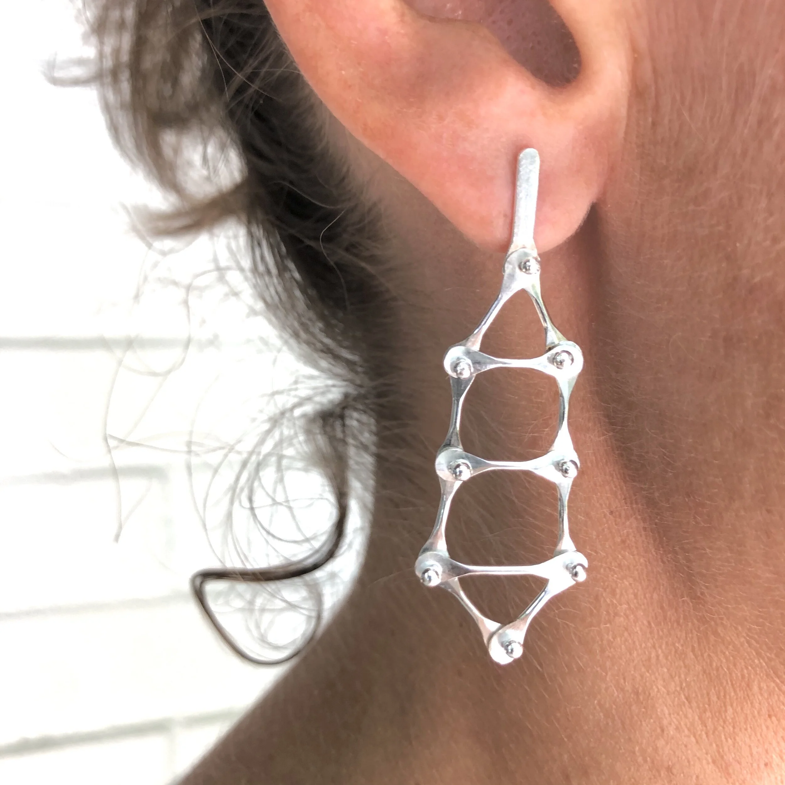 KB-12 Tiny Ladder Post Earrings Bright-2.JPG