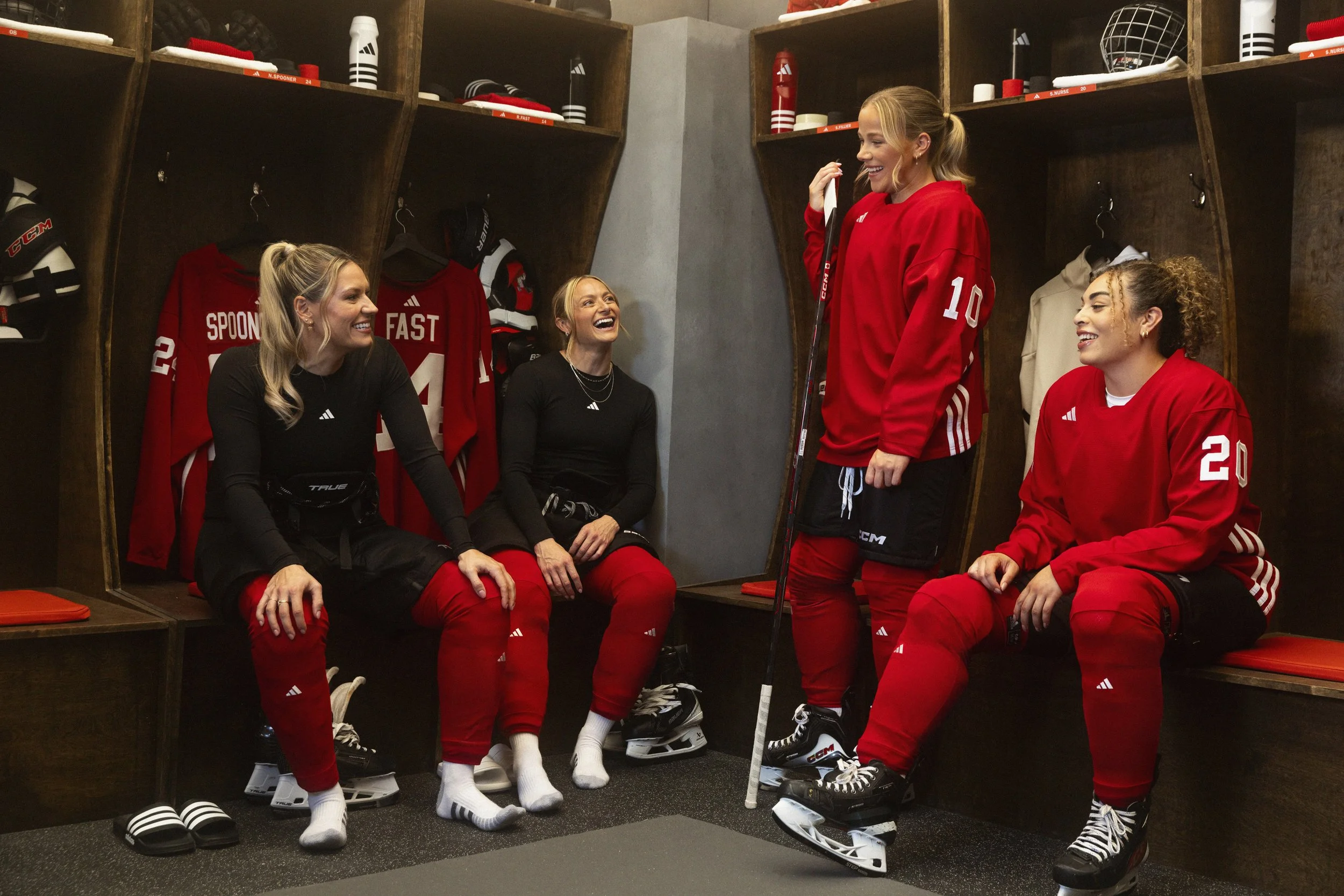 Sarah Fillier - Natalie Spooner - Renata Fast for Adidas