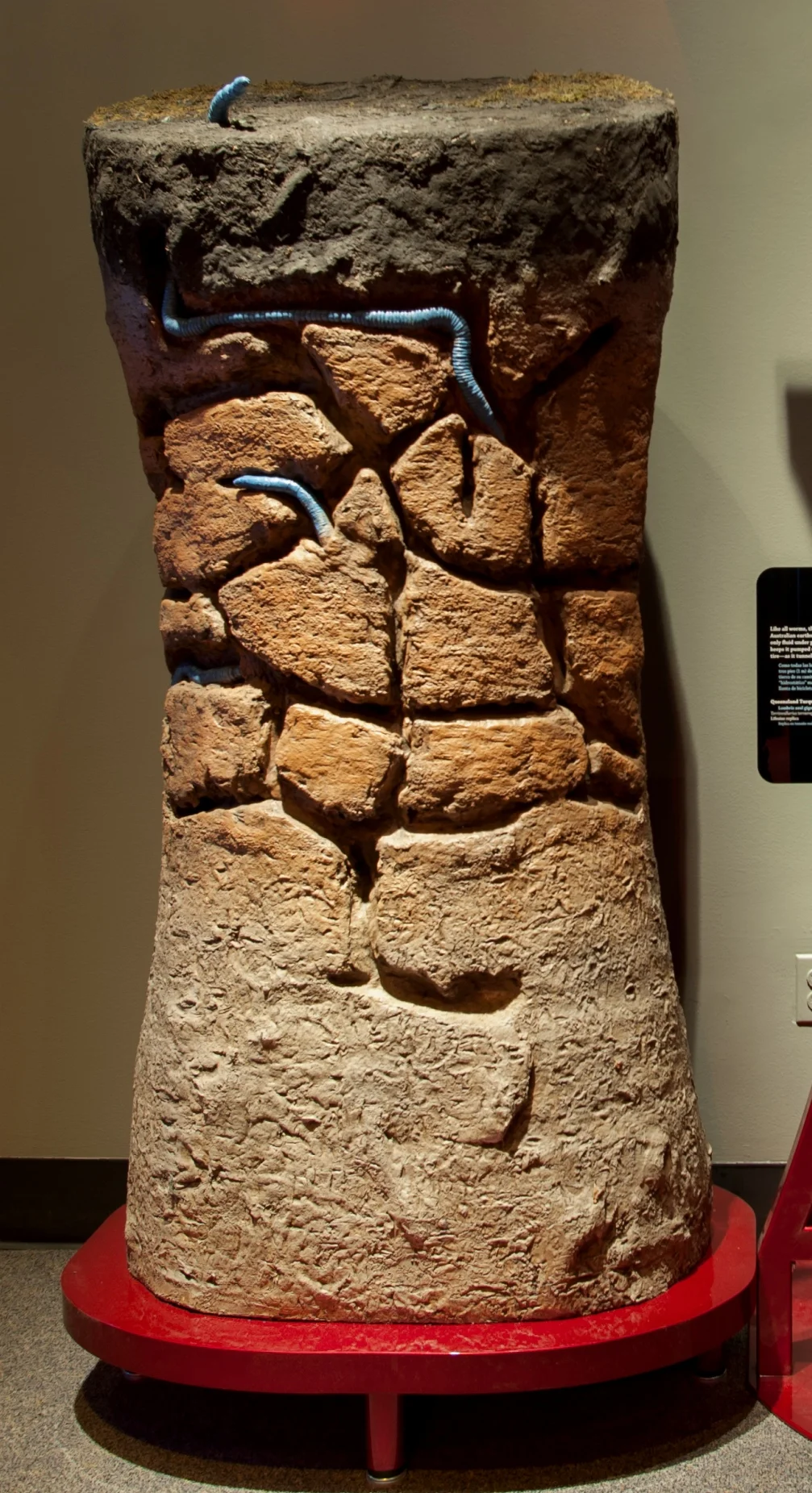 Giant Blue Worm Diorama
