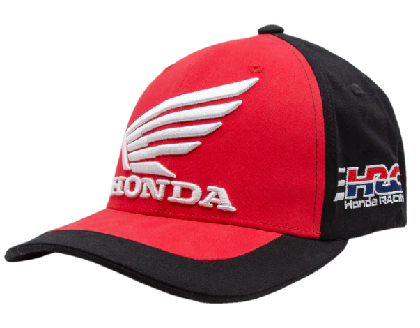 Casquette De Baseball Honda Grand Aile Logo Noir - Style Sport Et Décontracté