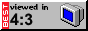 A digital clock showing 4:3.