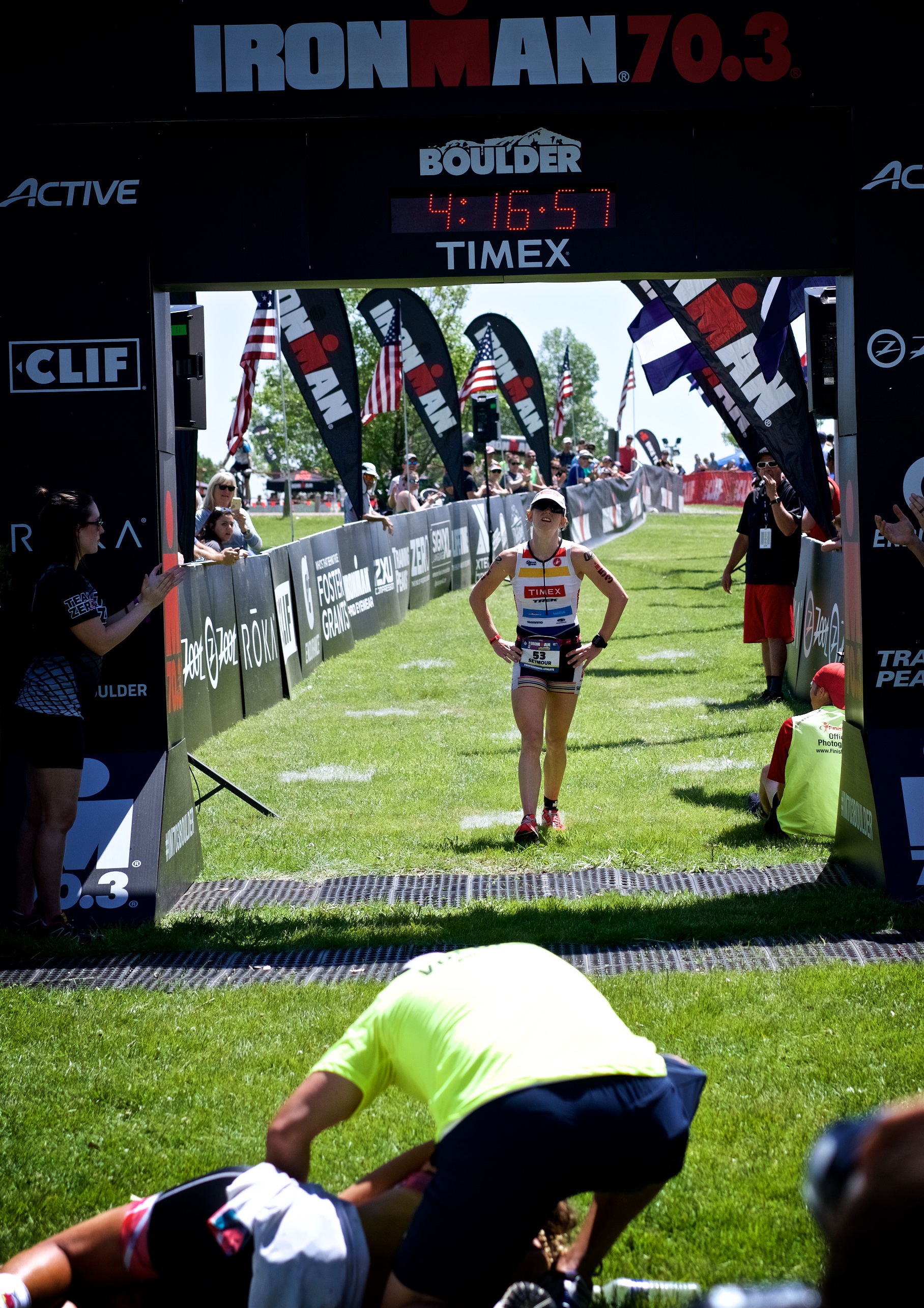 So close. Both ladies collapsed at the finish.
