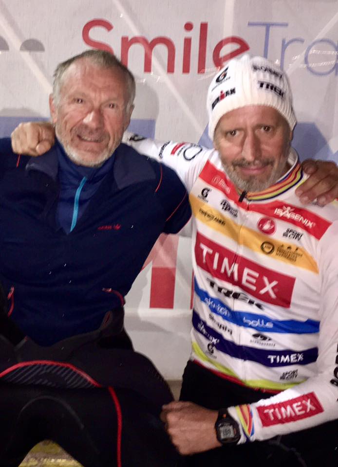 353 Ironman finishes between these two guys!