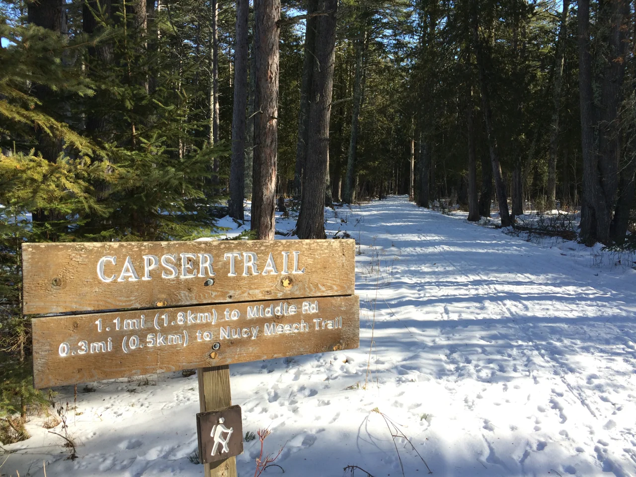 A Winter Walk on the Capser Trail