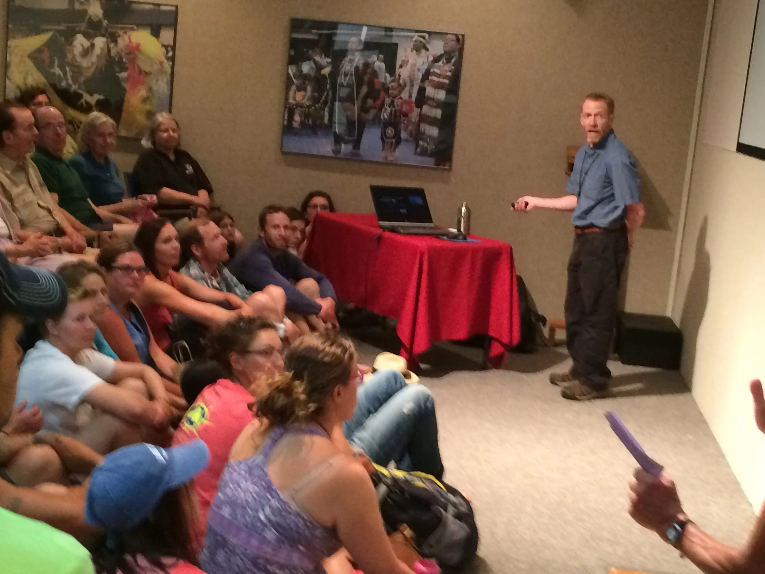 Tom Fitz Speaks to Overflow Crowd: Geologic Time in the Islands