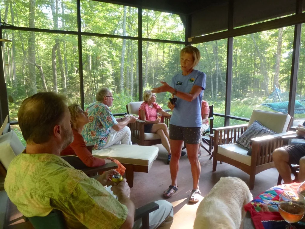 Gathering Before Melanie McManus' Talk at Madeline Island Museum