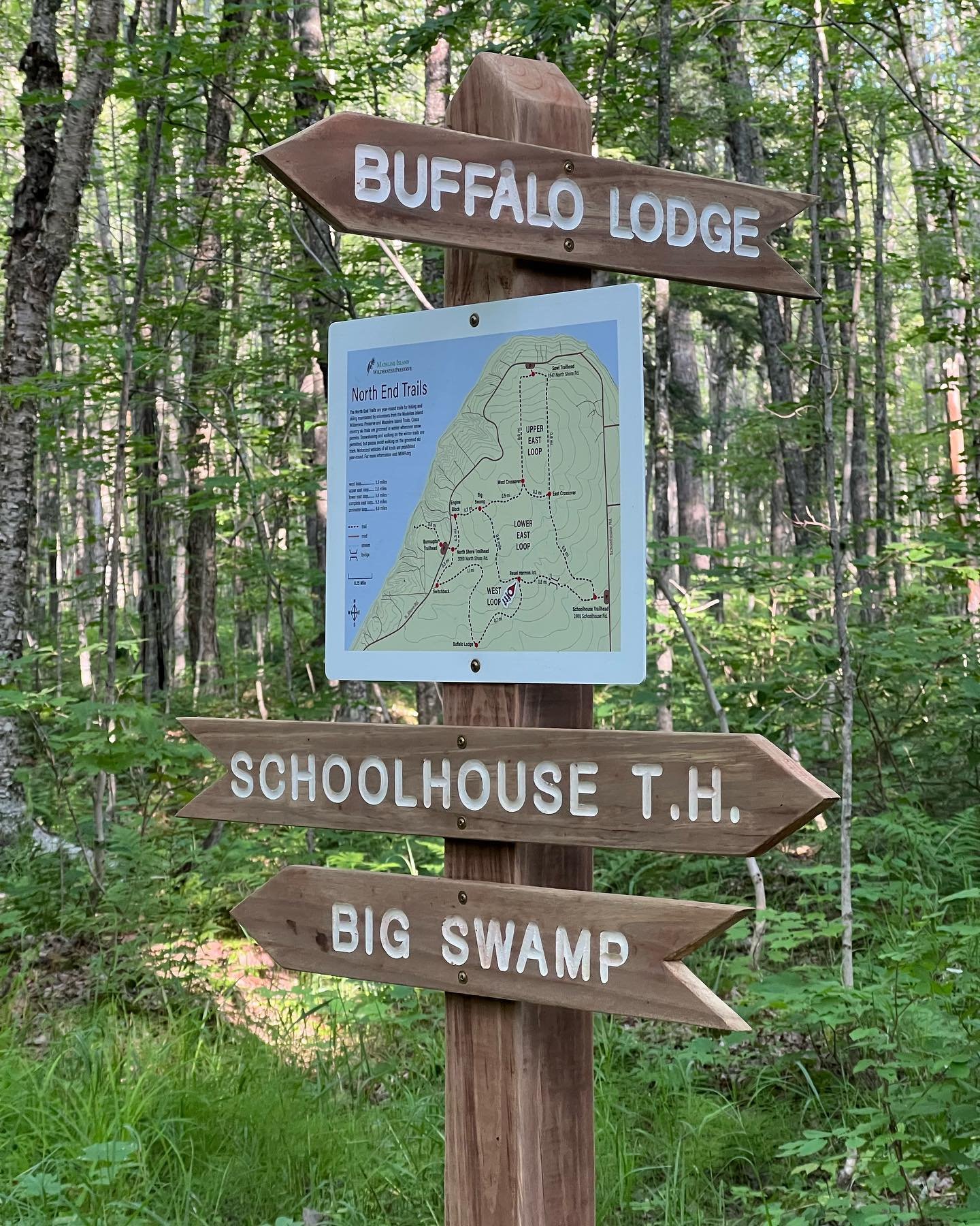 Check out our new trail signs on the North End!