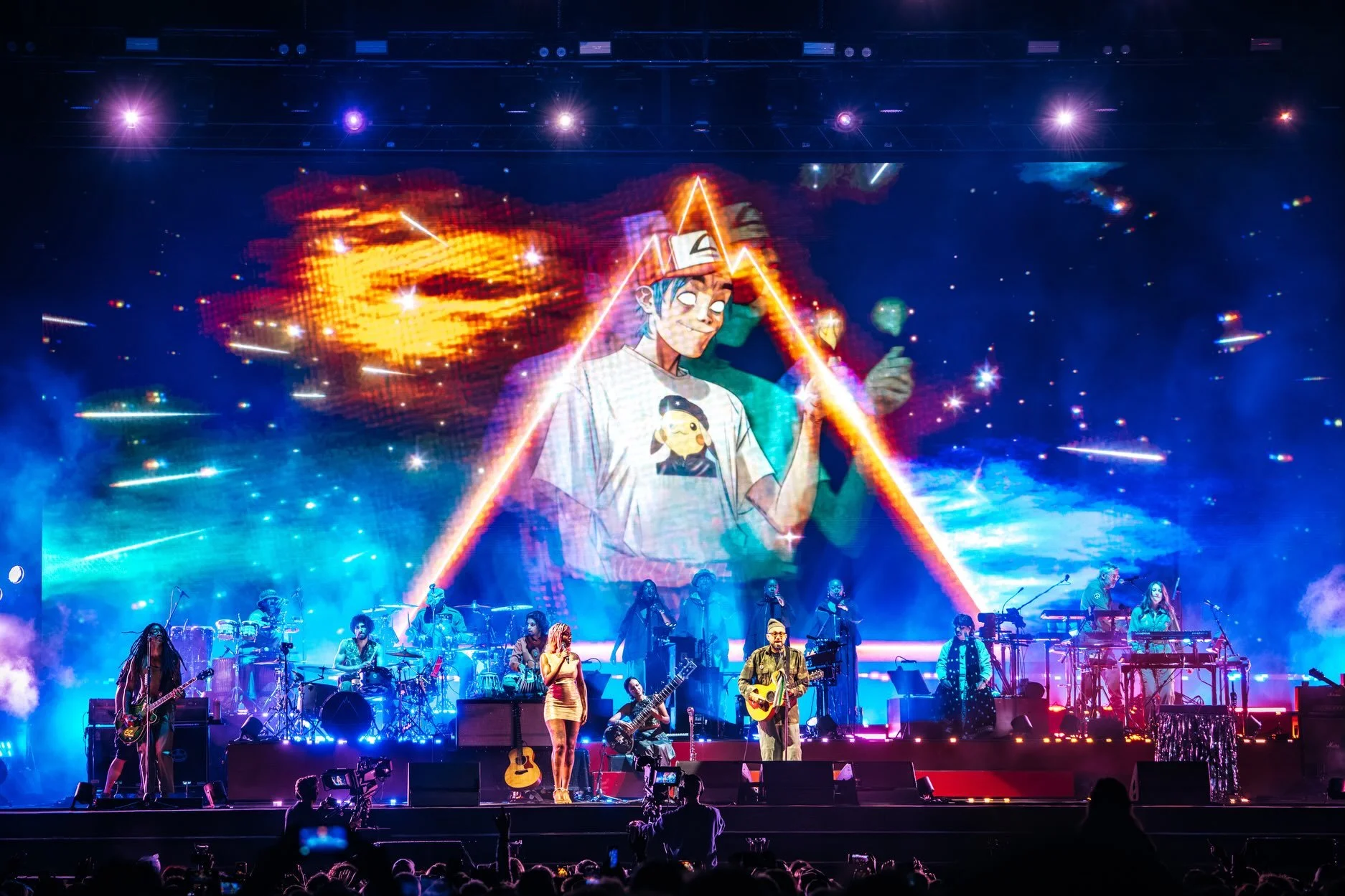 Always behind with social medias updates as I&rsquo;m trying to stay away from my phone ! BUT, this is @gorillaz shot from foh in Sweden this summer. 🔥