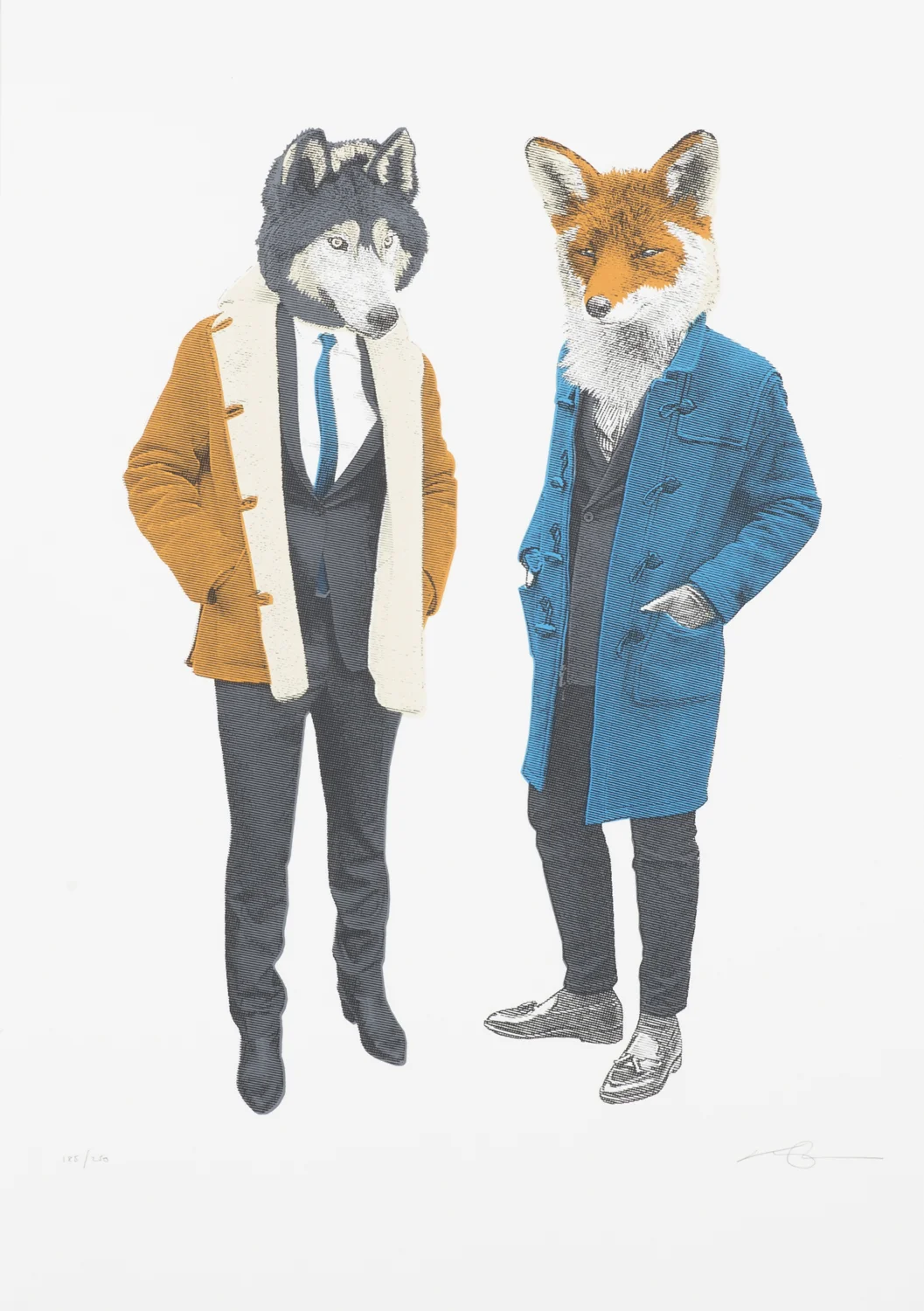 The Fox & Wolf (Blue)