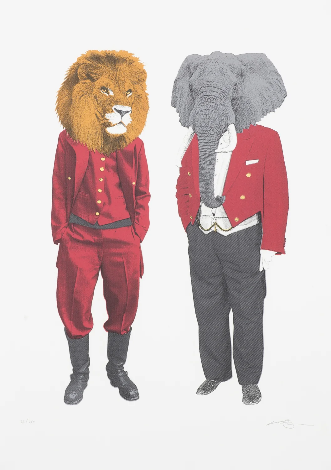 The Lion and Elephant