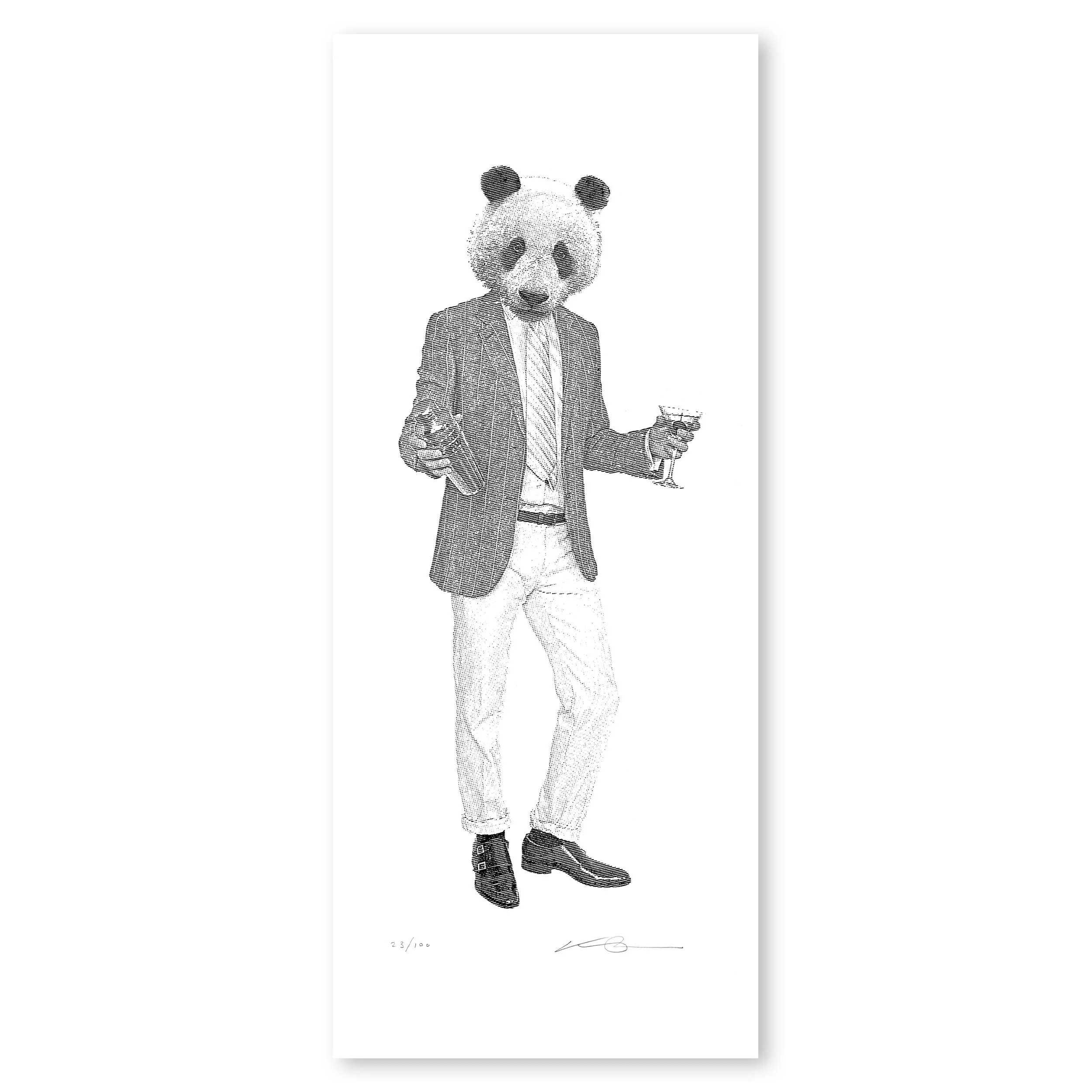 The Panda - Shaken not Stirred B&W