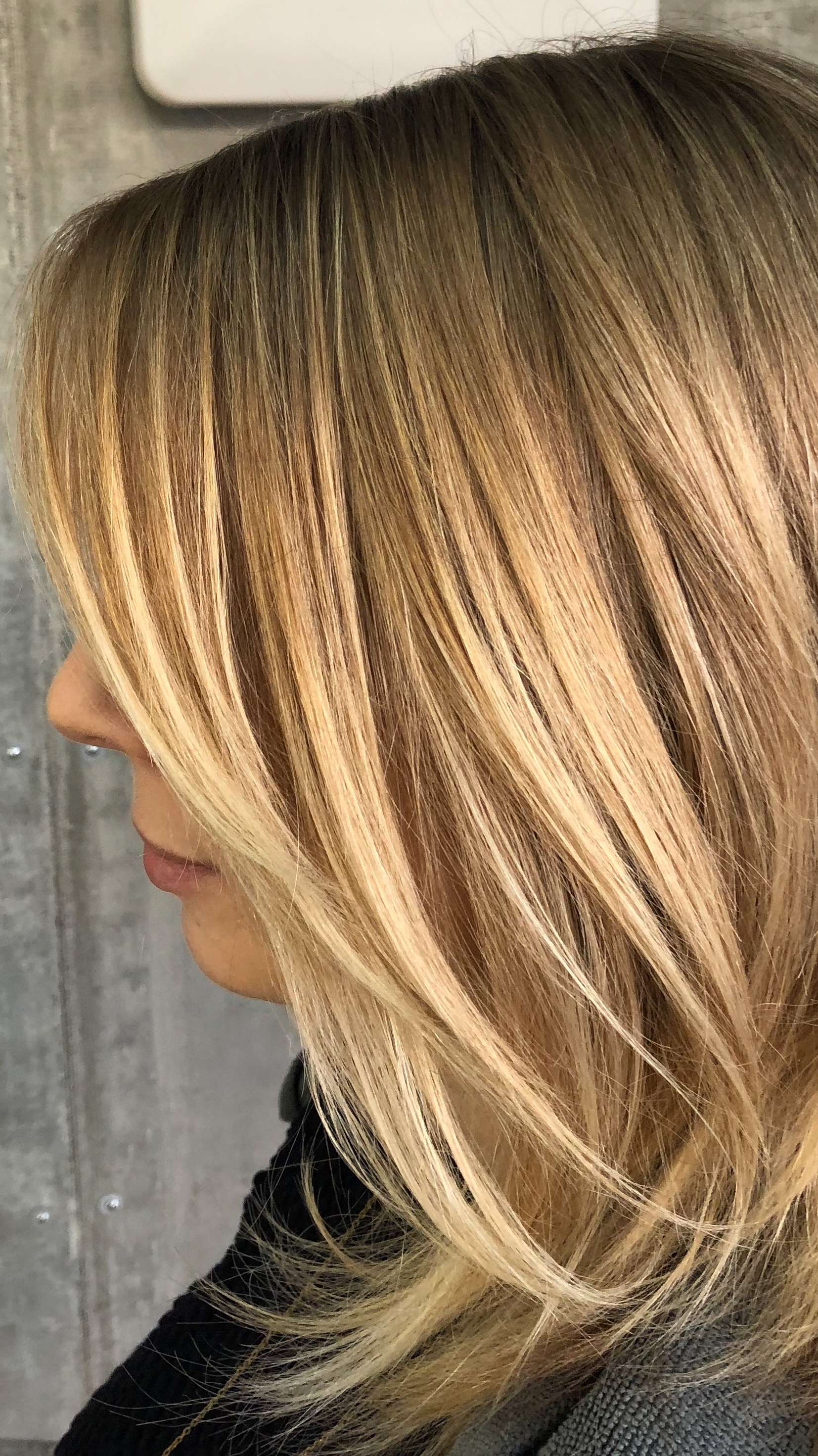  goal: soft, natural blonde   technique: balayage 