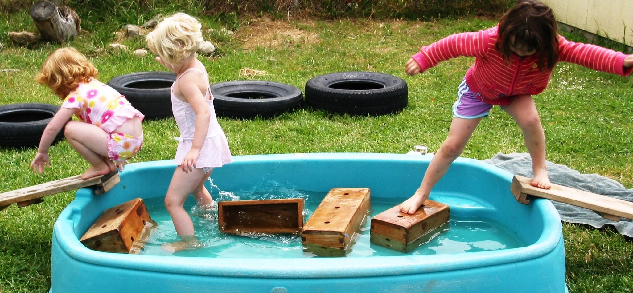 Gross Motor Skills - Walking Across the "Pond"