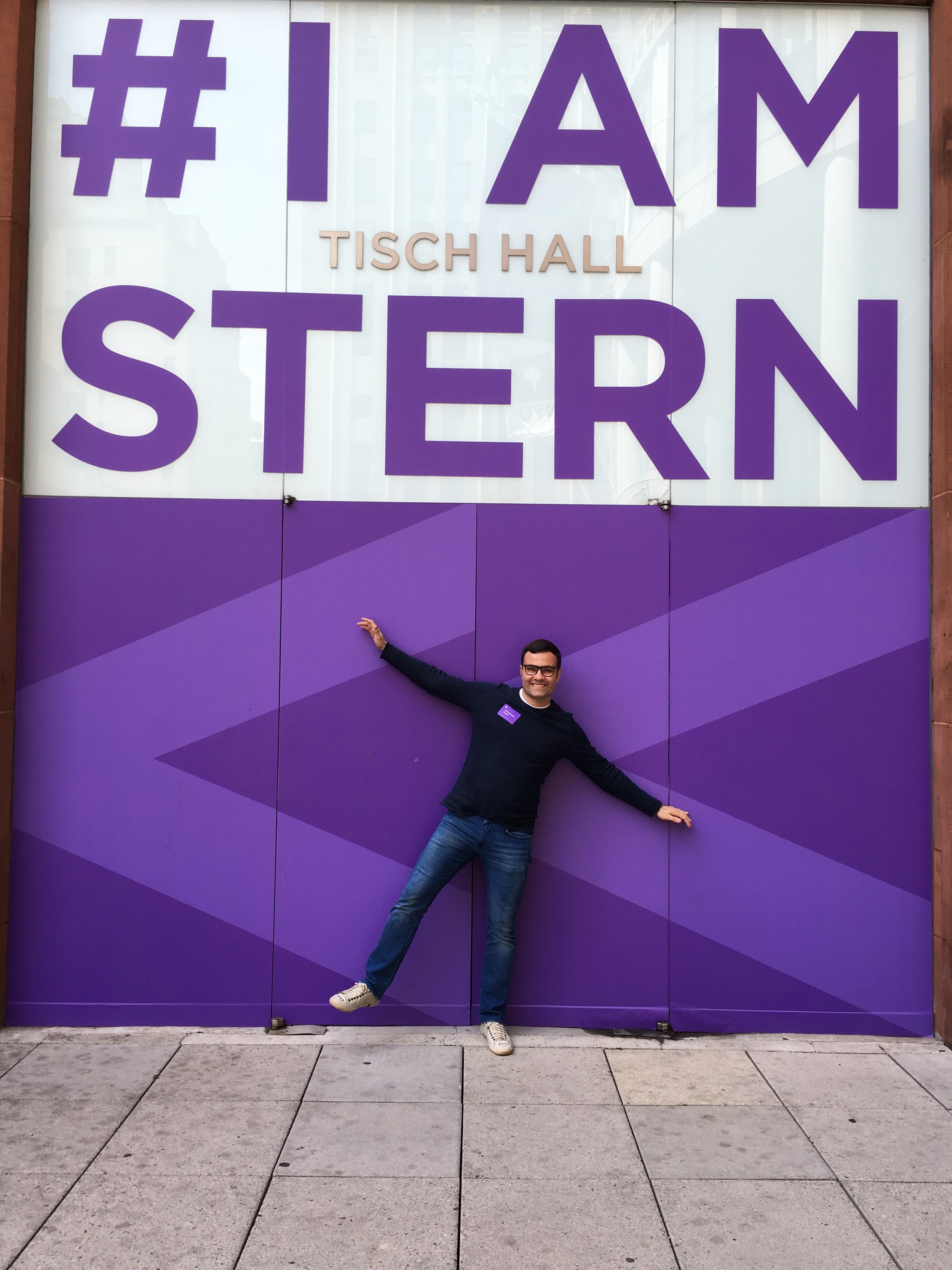 In front of Tisch Hall