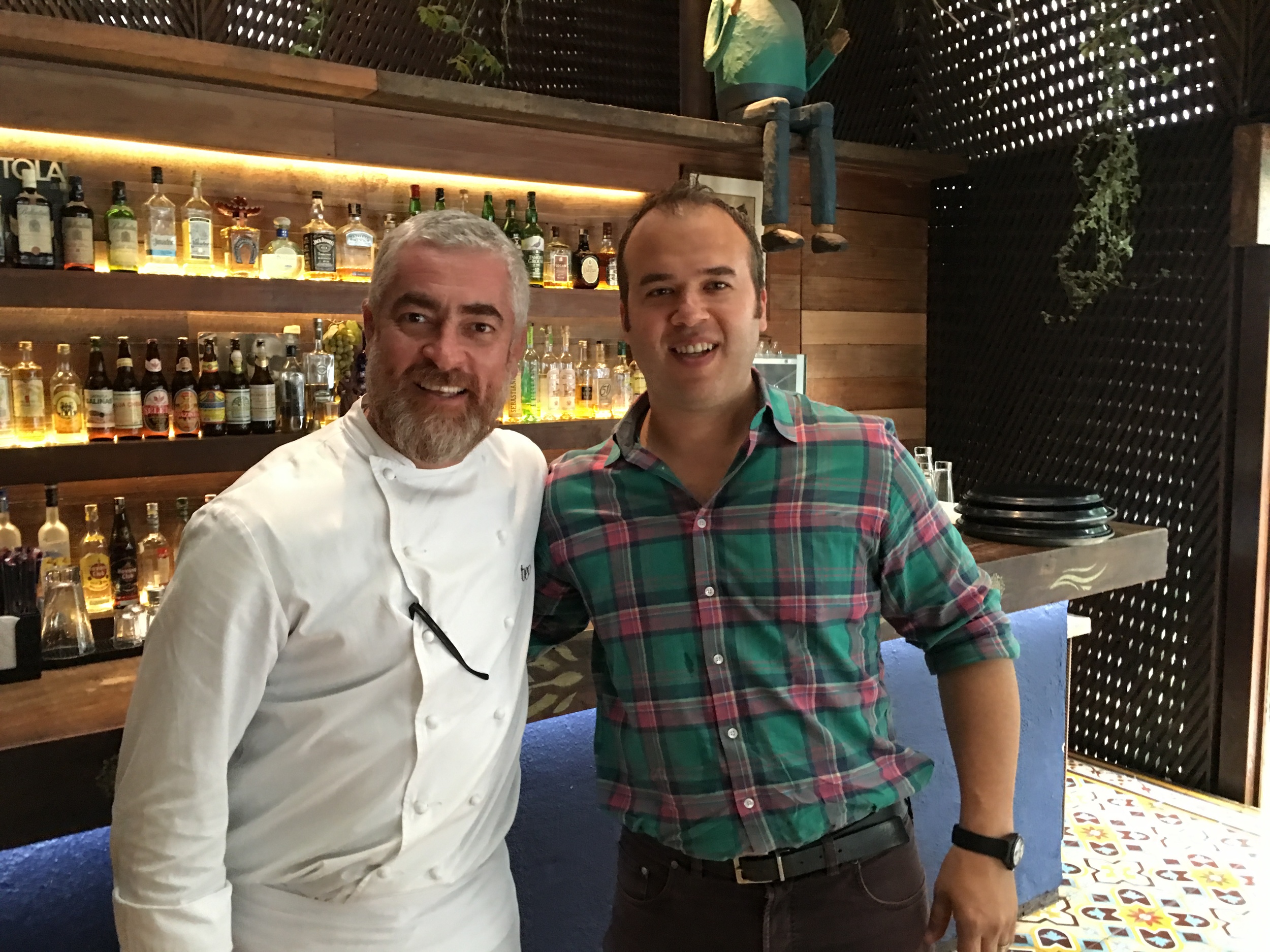 Jesse with world-renowned chef, Alex Atala
