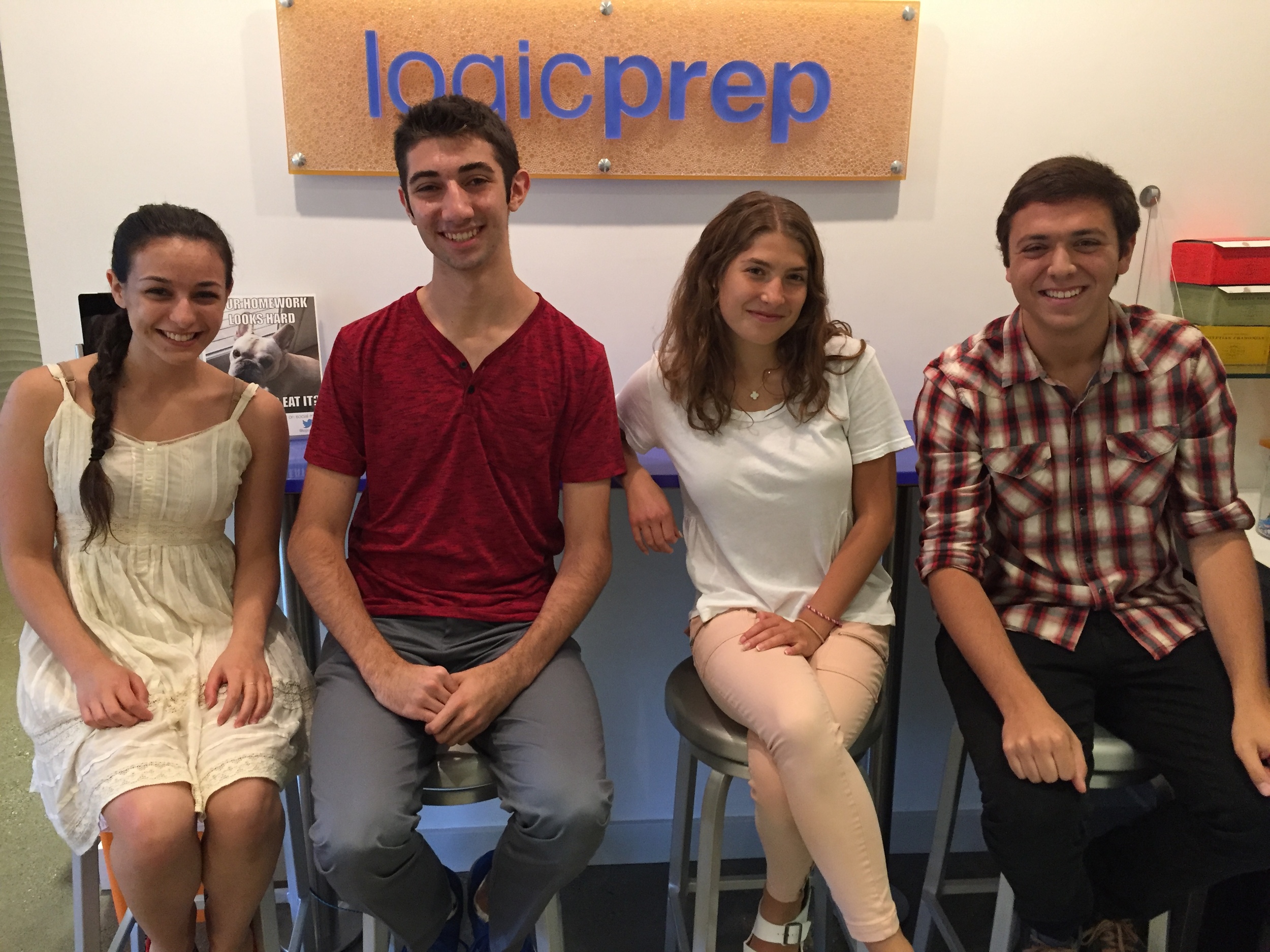 LogicPrep's 2016 Summer Interns: Maddie, Alex, Jolie & Chad