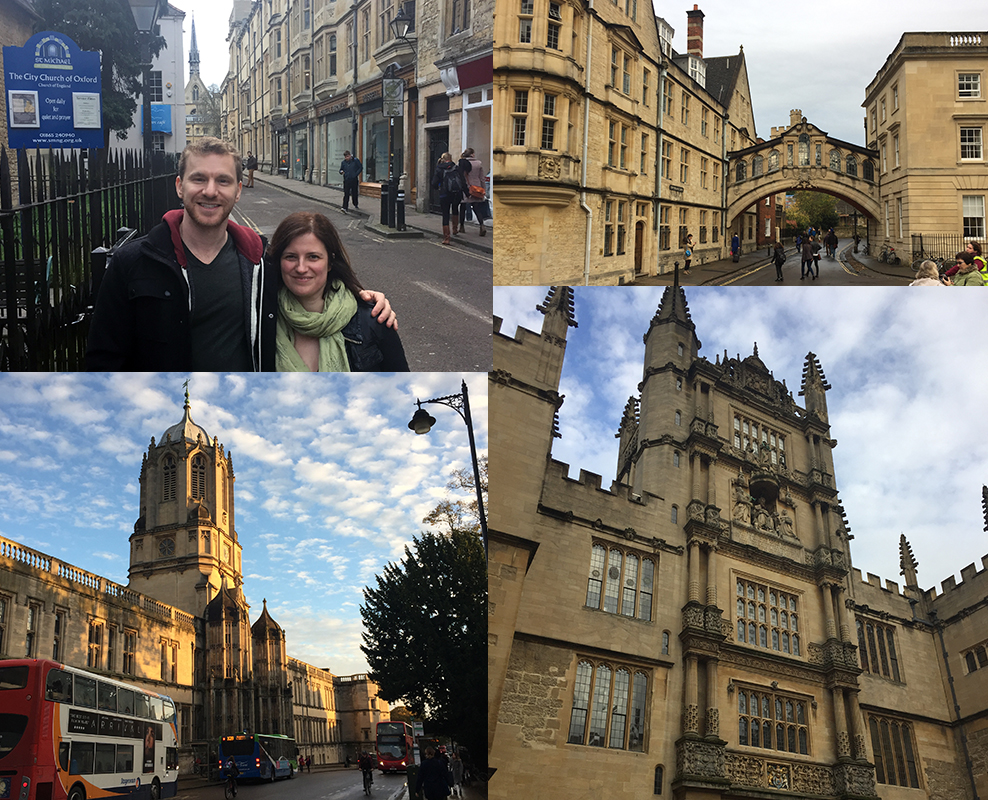 Adam and Helen tour Oxford together