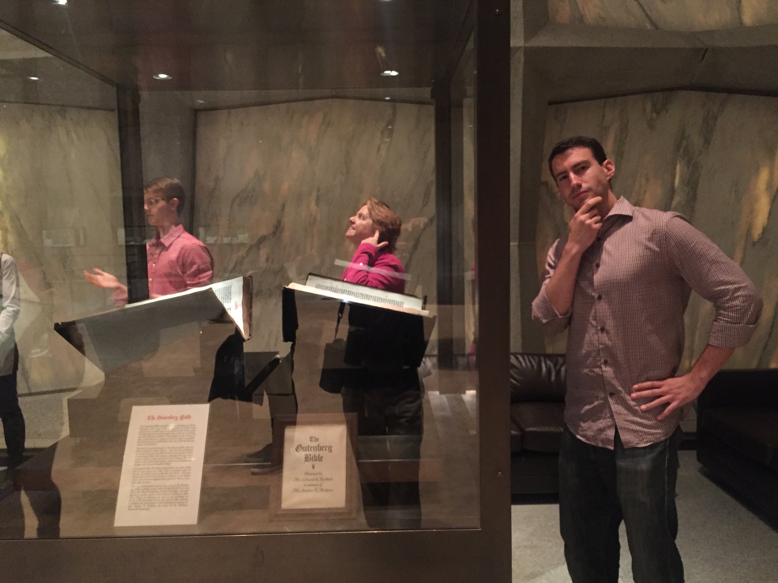 Taking a quick break from my tour of Yale to check out the Gutenberg Bible