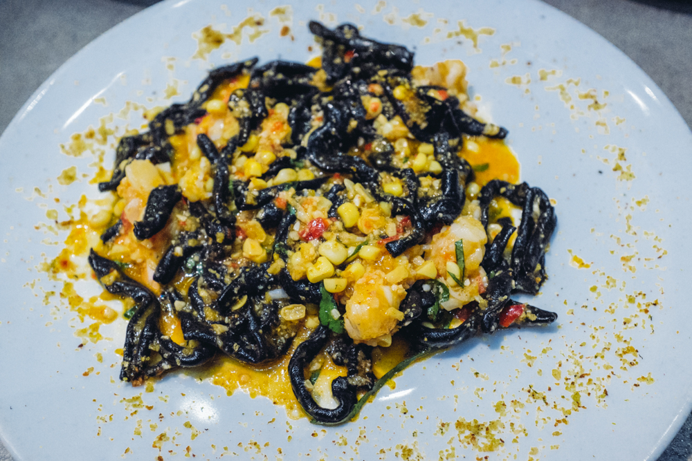 Strozzapreti al Nero di Seppia