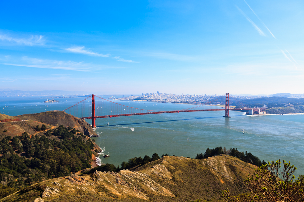 Golden Gate Bridge from the Marin Headlands