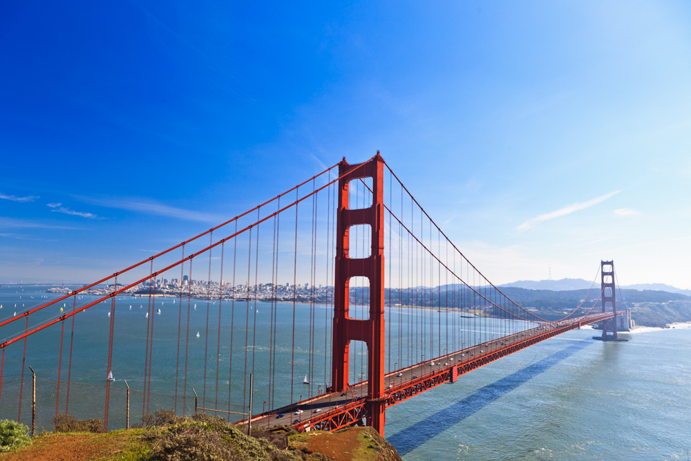 Golden Gate Bridge from the Marin Headlands
