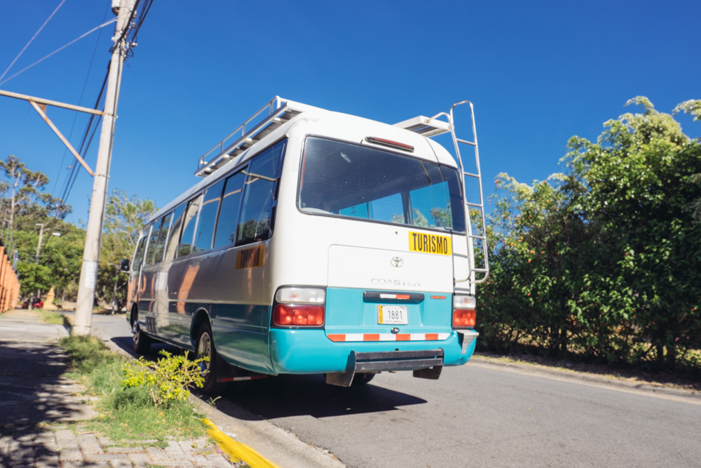 Our main means of transportation around Costa Rica