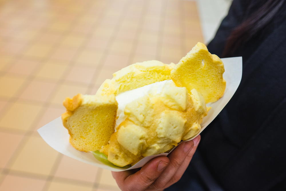 Melon Pan with Ice Cream