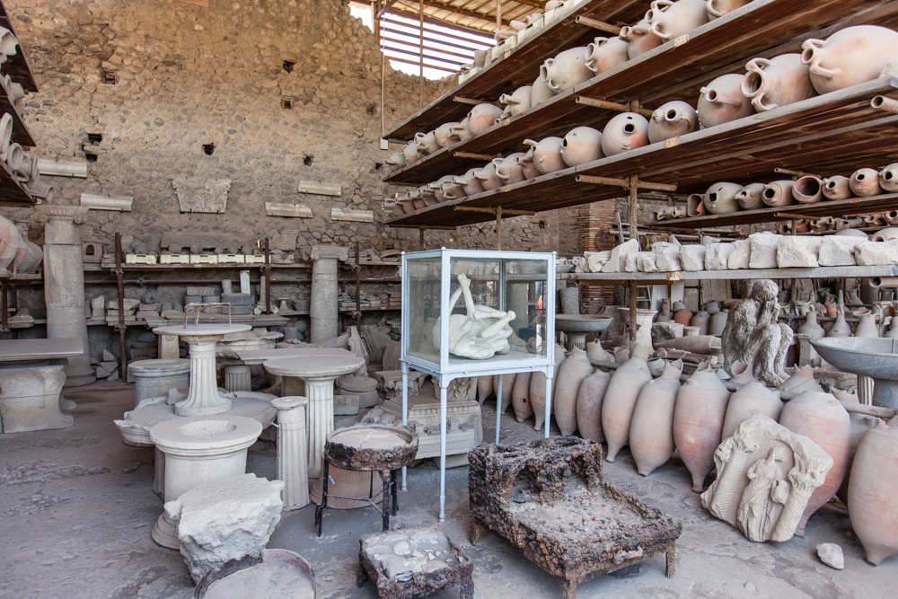 Excavated ruins