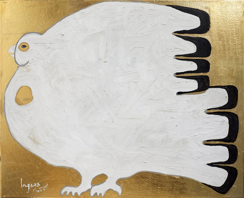 READY FOR DEPARTURE - 3 40 x 50 cm Oil and gold leaf on canvas / 2016