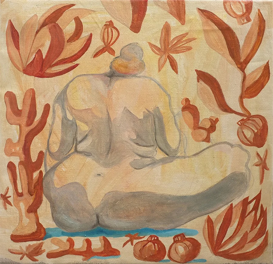 FLORA 50x50cm Oil on canvas / 2016