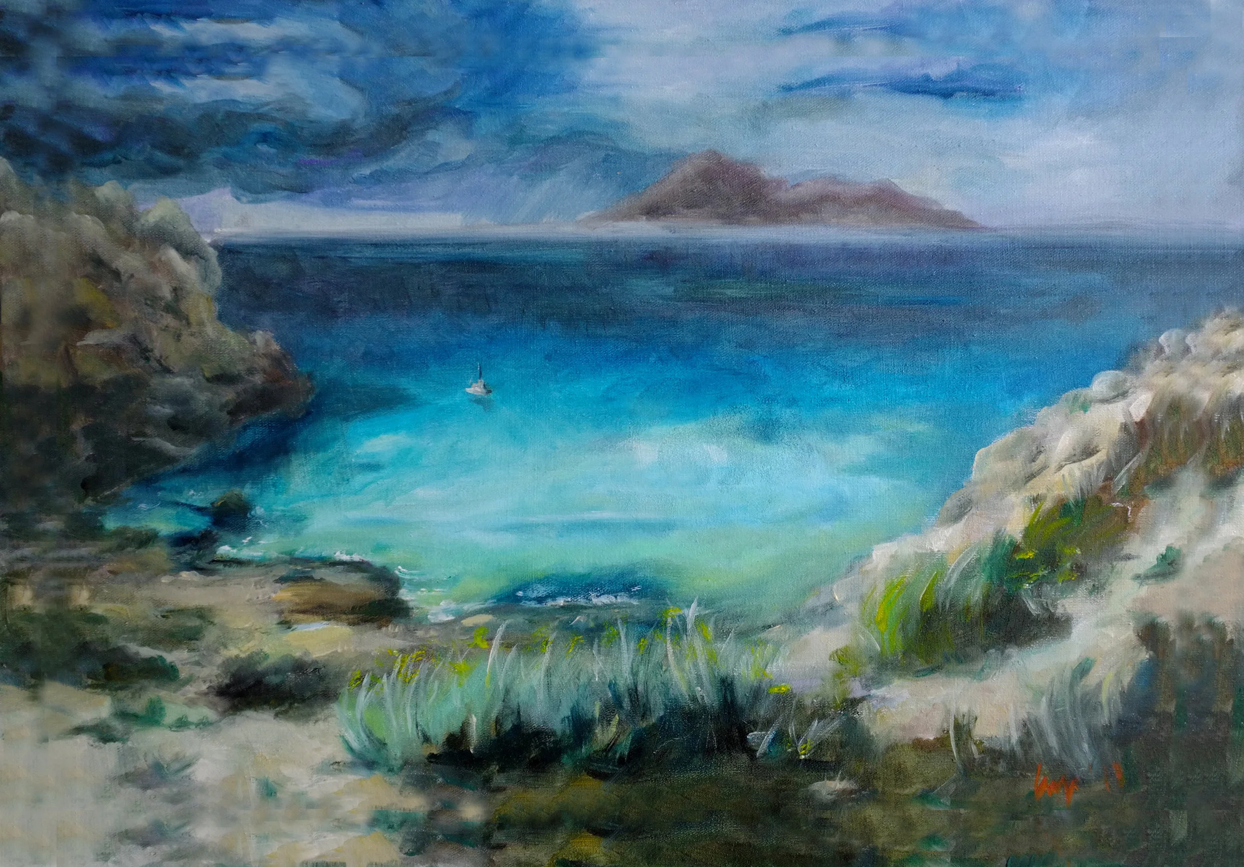 CALA ROSA 60 x 80cm Oil on canvas / 2014