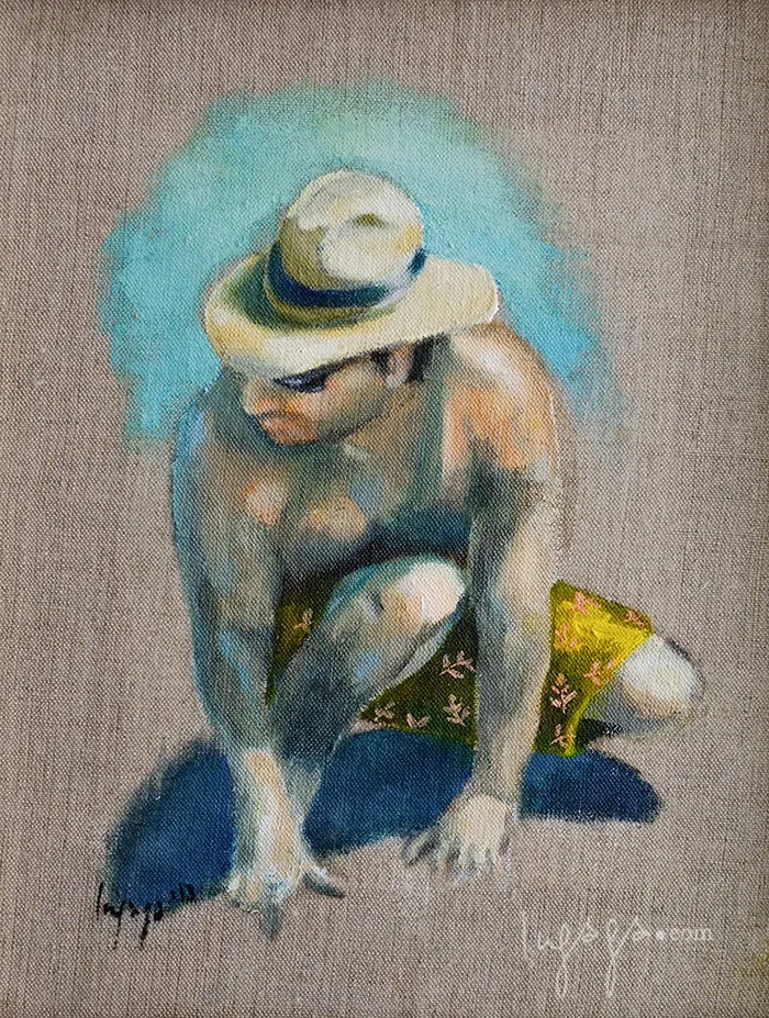 EXPLORER 24 x 30cm Oil on linen / 2014