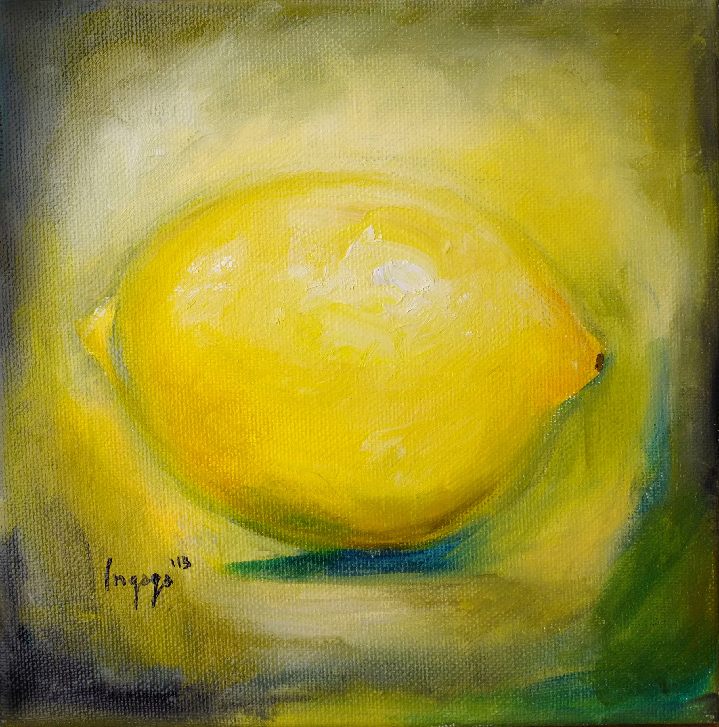 LEMON LIGHT 20 x 20cm Oil on canvas / 2013