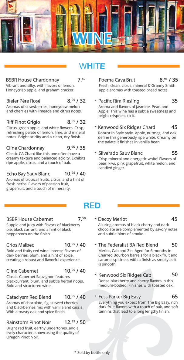 BSBR BAR! — BOURBON STREET BARREL ROOM