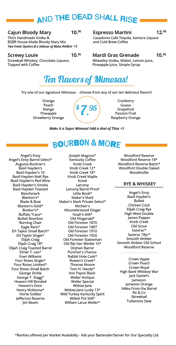 BSBR BAR! — BOURBON STREET BARREL ROOM