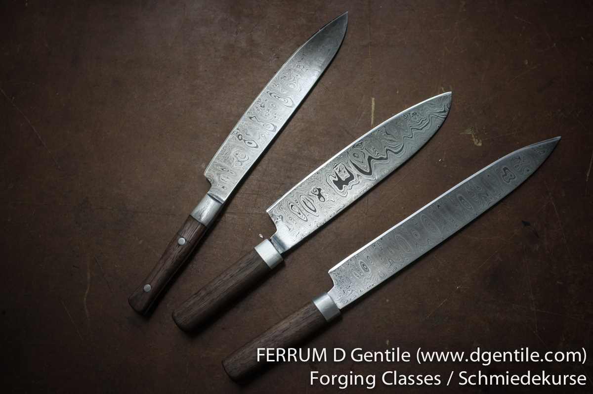 2-Tage Kurs: Kochmesser, Damaszenerstahl 2-Day Chef's Knife Class, Patternwelded steel