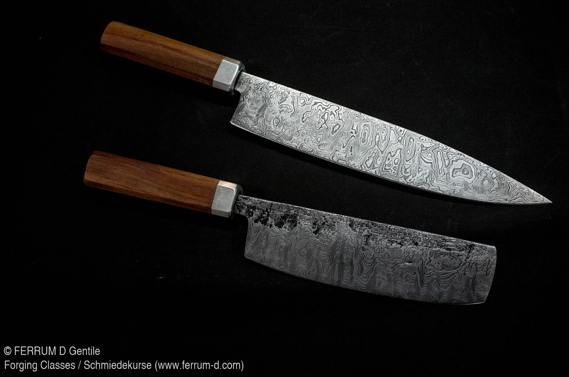 2-3 Tage Kochmesser Kurs, Damaszenerstahl 2-3 Day Chef's Knife Class, Patternwelded steel