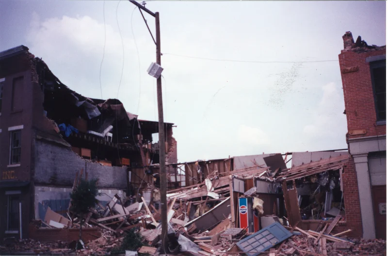 Tornado damage