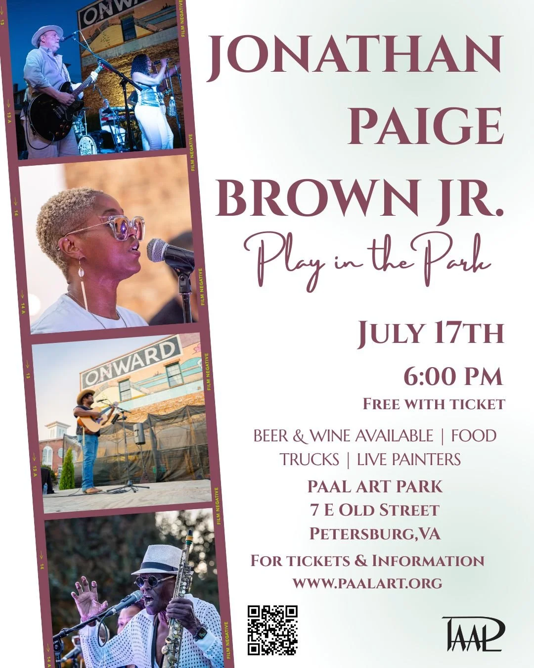 Jonathan Paige Brown Live in the Art Park